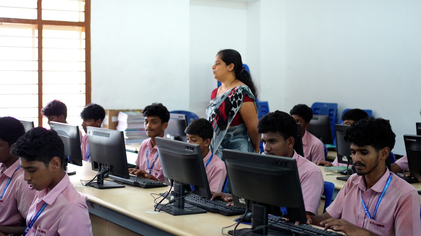 Students at work in the computer laboratory