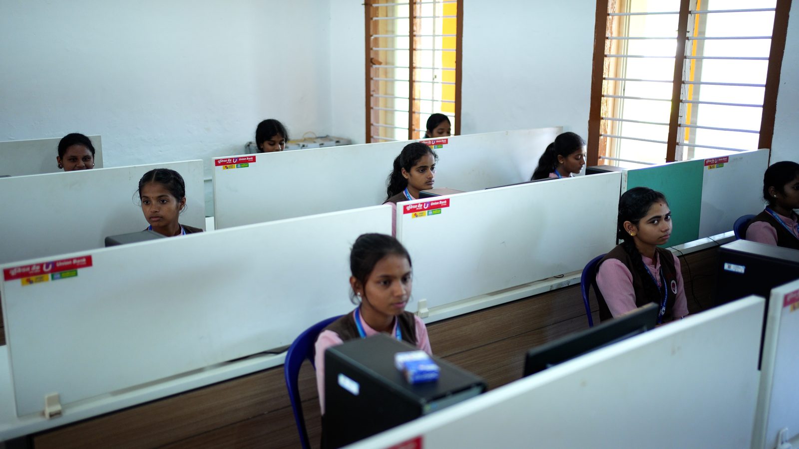Computer laboratory at Hindu PU College Shirva