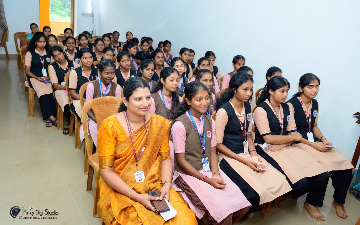 Students at Hindu PU College, Shirva